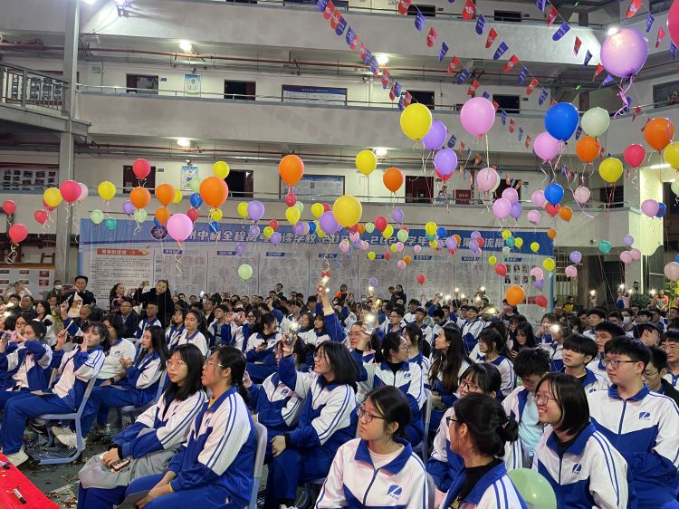 广州全程高考复读学校百日誓师